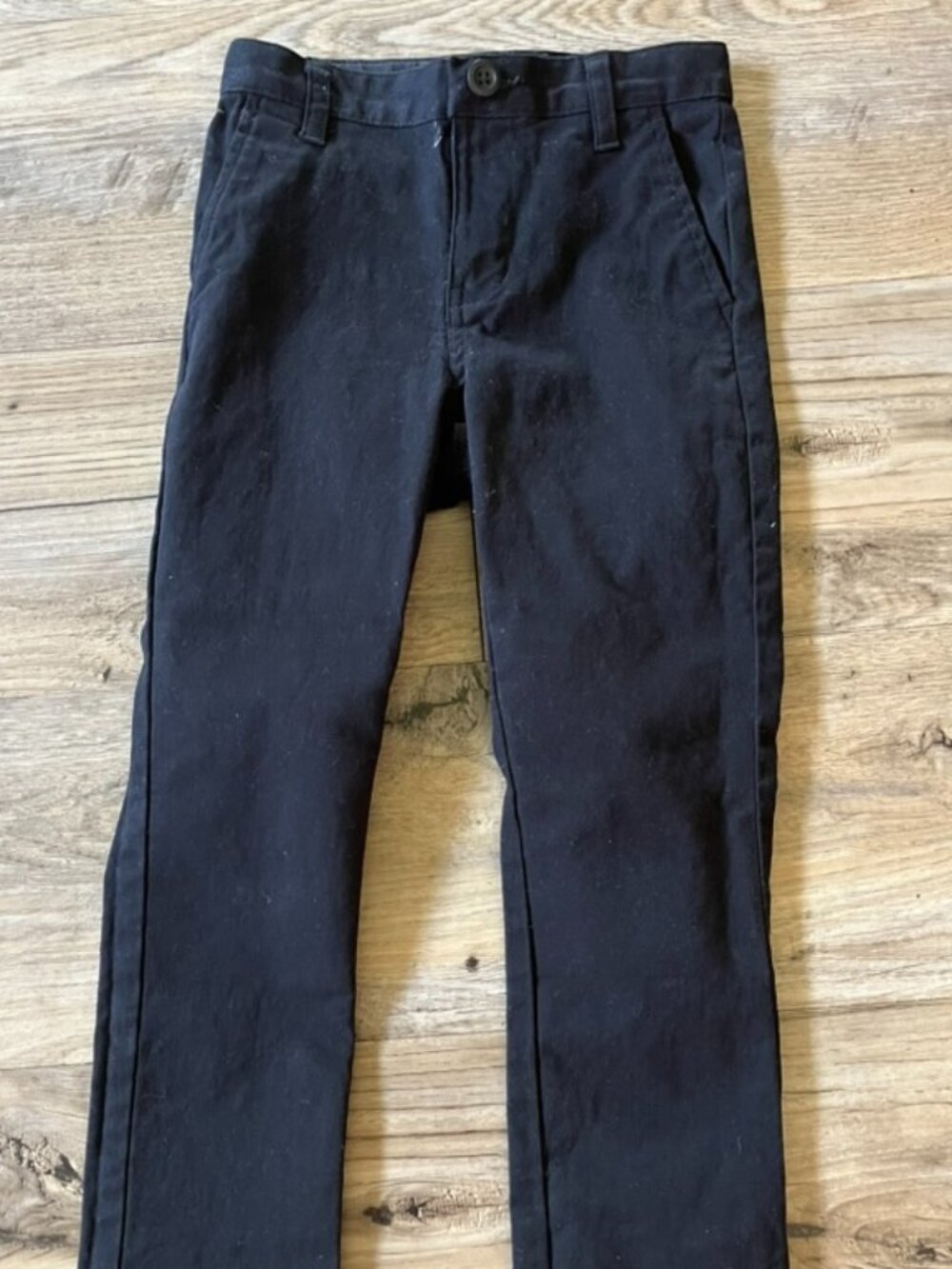 Black Stretch Cotton Size 7Slim Fit Pants – Casual Everyday Trousers - Old Navy - Picture 1 of 8